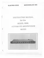 Предварительный просмотр 1 страницы Electro-Voice Automatic Microphone Mixer 2509 Instruction Manual