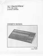 Electro-Voice BK-1632 Owner'S Manual предпросмотр