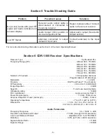 Preview for 6 page of Electro-Voice CDR-1000 Operating Instructions Manual