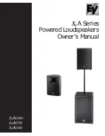 Preview for 1 page of Electro-Voice Compact Powered Sound Reinforcement Speaker SxA250 Owner'S Manual