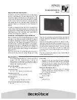 Electro-Voice Constant-Directivity Horn HP420 Specification preview