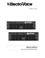 Предварительный просмотр 1 страницы Electro-Voice Contractor Precision CPS3 Owner'S Manual