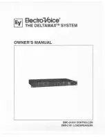 Preview for 1 page of Electro-Voice DeltaMax DMC-2181X Owner'S Manual