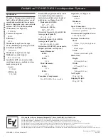 Preview for 6 page of Electro-Voice DeltaMax DME-2181 User Information