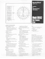 Electro-Voice DH1012 Specification Sheet preview