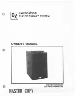 Electro-Voice DMC-2181 Deltamax Owner'S Manual preview