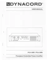 Предварительный просмотр 1 страницы Electro-Voice Dynacord PCA 2250 User Manual