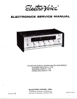 Electro-Voice E-V 1122 Electronic Service Manual предпросмотр