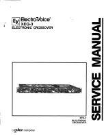 Electro-Voice Electronic Crossover XEQ-3 Service Manual preview