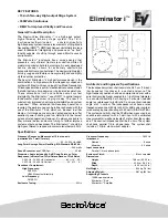 Electro-Voice Eliminator i Specifications предпросмотр