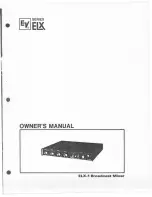 Electro-Voice ELX-1 Owner'S Manual preview