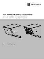 Предварительный просмотр 1 страницы Electro-Voice EVC-1122-VIBTEN54 Installation Manual