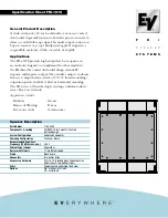 Предварительный просмотр 5 страницы Electro-Voice EVERYWHERE FRI-122/64 Specification Sheet