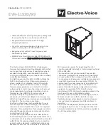 Preview for 1 page of Electro-Voice EVH-1152D/99 Specifications