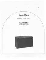 Electro-Voice EVS-1300 Specifications предпросмотр