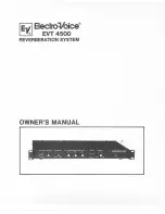 Electro-Voice EVT 4500 Owner'S Manual предпросмотр