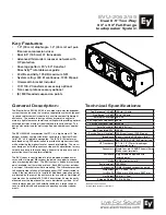 Предварительный просмотр 1 страницы Electro-Voice EVU-2062/95 Specifications