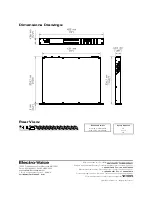 Preview for 4 page of Electro-Voice FIR-DRIVE DX46 Specifications