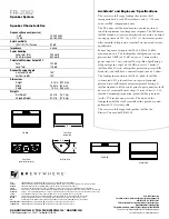 Предварительный просмотр 2 страницы Electro-Voice FRi-2082 Specification Sheet