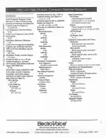 Preview for 8 page of Electro-Voice FRX-122 Datasheet