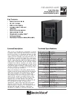 Предварительный просмотр 1 страницы Electro-Voice FRX+660 Technical Specifications