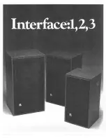 Preview for 6 page of Electro-Voice Interface 1 Instruction Manual