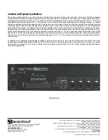 Предварительный просмотр 2 страницы Electro-Voice MA-606 Technical Specifications