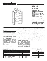 Electro-Voice Mb200 Quick Manual предпросмотр