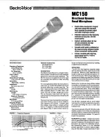 Preview for 2 page of Electro-Voice MC100 Specifications