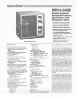 Electro-Voice MTH-4.5/42B Specification Sheet предпросмотр