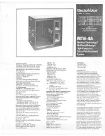 Preview for 1 page of Electro-Voice MTH-4A Datasheet