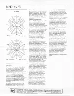 Предварительный просмотр 2 страницы Electro-Voice N/D 257B Specification Sheet