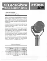 Electro-Voice N/D308 Specification Sheet preview
