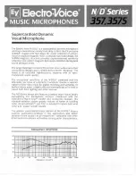 Electro-Voice N/D357 Specification Sheet preview