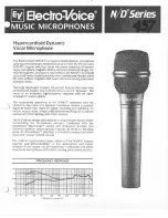 Preview for 1 page of Electro-Voice N/D457 Specification Sheet