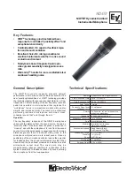 Electro-Voice N/D478 Technical Specifications предпросмотр