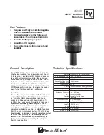 Preview for 1 page of Electro-Voice N/D868 Technical Specifications