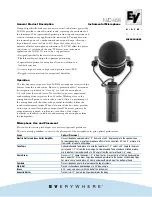 Предварительный просмотр 1 страницы Electro-Voice N468 Specifications