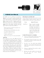 Electro-Voice N868 User Manual preview