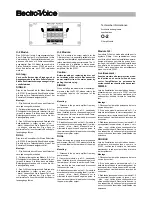 Предварительный просмотр 6 страницы Electro-Voice P 1202 Technical Specifications