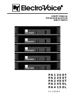 Предварительный просмотр 1 страницы Electro-Voice PA1250T Owner'S Manual