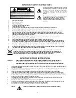 Предварительный просмотр 3 страницы Electro-Voice PA1250T Owner'S Manual