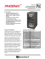 Electro-Voice Phoenix PX2181 Technical Specifications предпросмотр