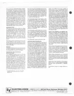 Предварительный просмотр 4 страницы Electro-Voice PI94 Specification Sheet