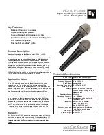 Electro-Voice PL24 Technical Specifications предпросмотр