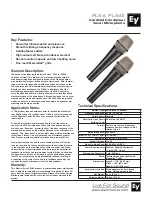 Electro-Voice PL84 Technical Specifications preview