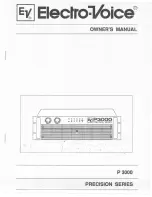 Electro-Voice Precision P 3000 Owner'S Manual предпросмотр