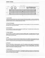 Предварительный просмотр 3 страницы Electro-Voice Precision P 3000 Owner'S Manual