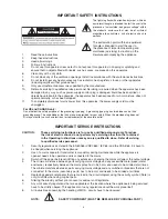 Предварительный просмотр 3 страницы Electro-Voice Precision P3000 RL Owner'S Manual