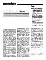 Electro-Voice Q44 Specifications предпросмотр